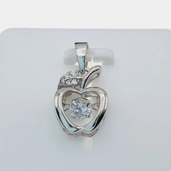 "#925 Sterling Silver Cubic Zircon Pendant for Women/Girls, US925P1123 - Picture 10 of 11